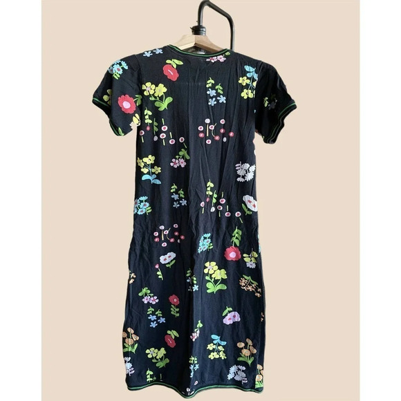 Cynthia Rowley Raya Tee Midi Dress - Floral - Black Multi/Black Floral - Picture 8 of 8